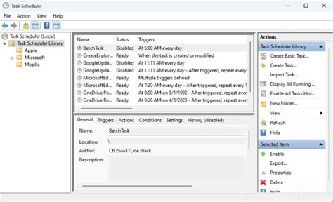 task scheduler last run result 0x1|Windows Scheduled task succeeds but returns result 0x1.